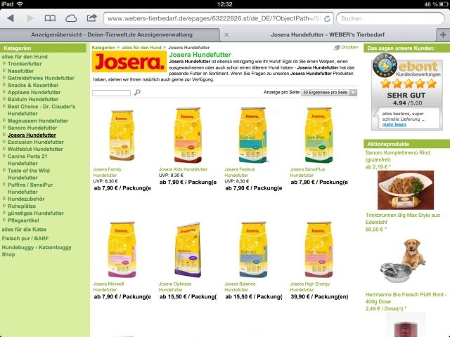 JOSERA Hundefutter - Versandkostenfrei ab 49 € - Hunde Zubehoer - Bruckmühl