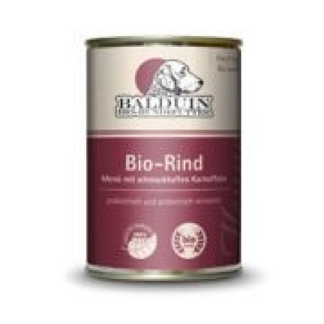 BIO Hundefutter 410 g Dose - 95% Fleischanteil  - Hunde Zubehoer - Bruckmühl