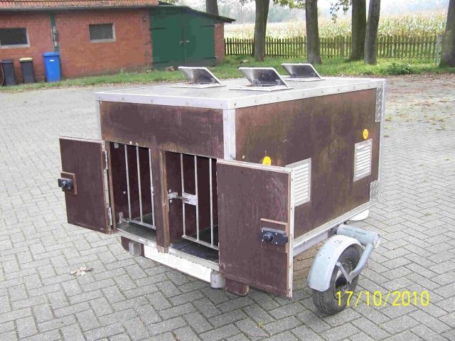 Verkaufen 3 Boxen Hundeanhänger Eigenbau - Hundeanhaenger - Lienen